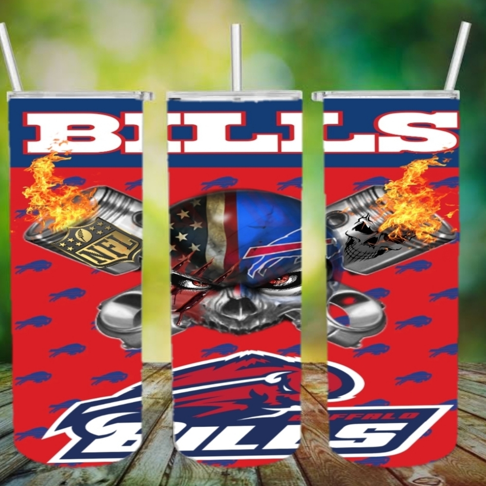 Buffalo Bills football tumbler